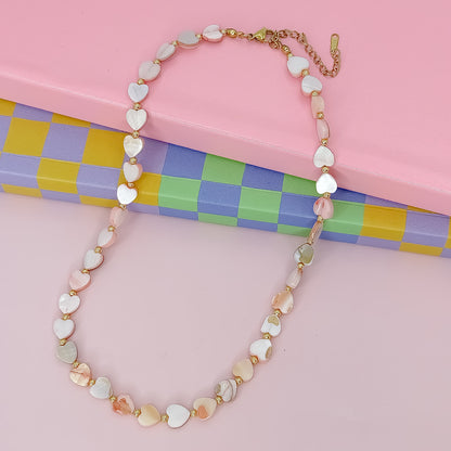 Multi Heart Stone Necklaces