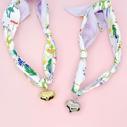 Garden Love Scarf Necklace