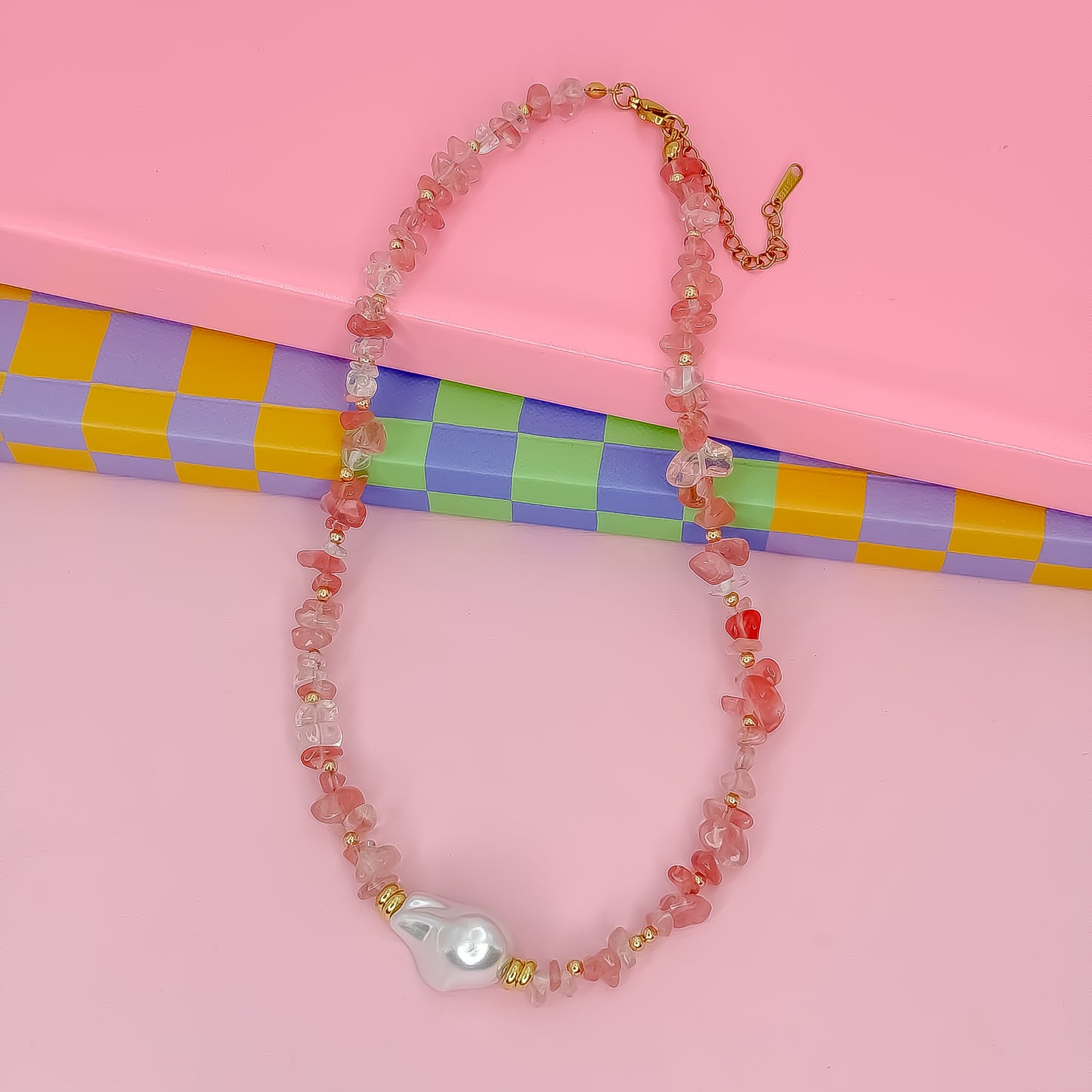 Enchanted Pearl Gemstone Necklace