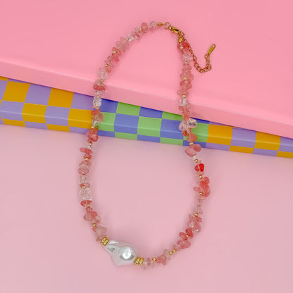 Enchanted Pearl Gemstone Necklace