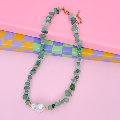 Enchanted Pearl Gemstone Necklace