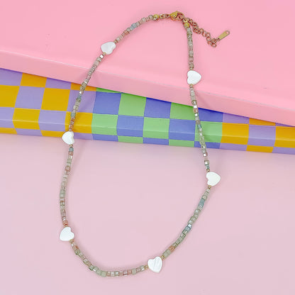 Heart Parade Beaded Necklace
