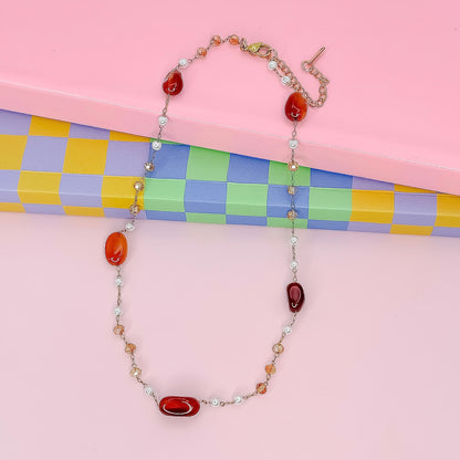 Boho Bliss Dainty Gemstone Necklace