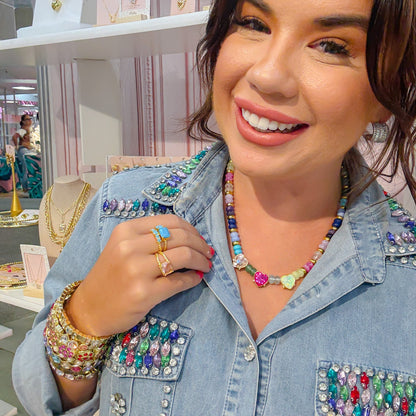 Heartbeats & Hues Gemstone Necklace