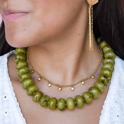 WaterProof Dropping Crystals Necklace