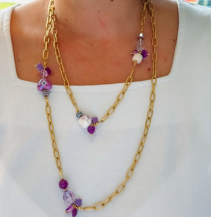 Lady Lavender Layered Necklace