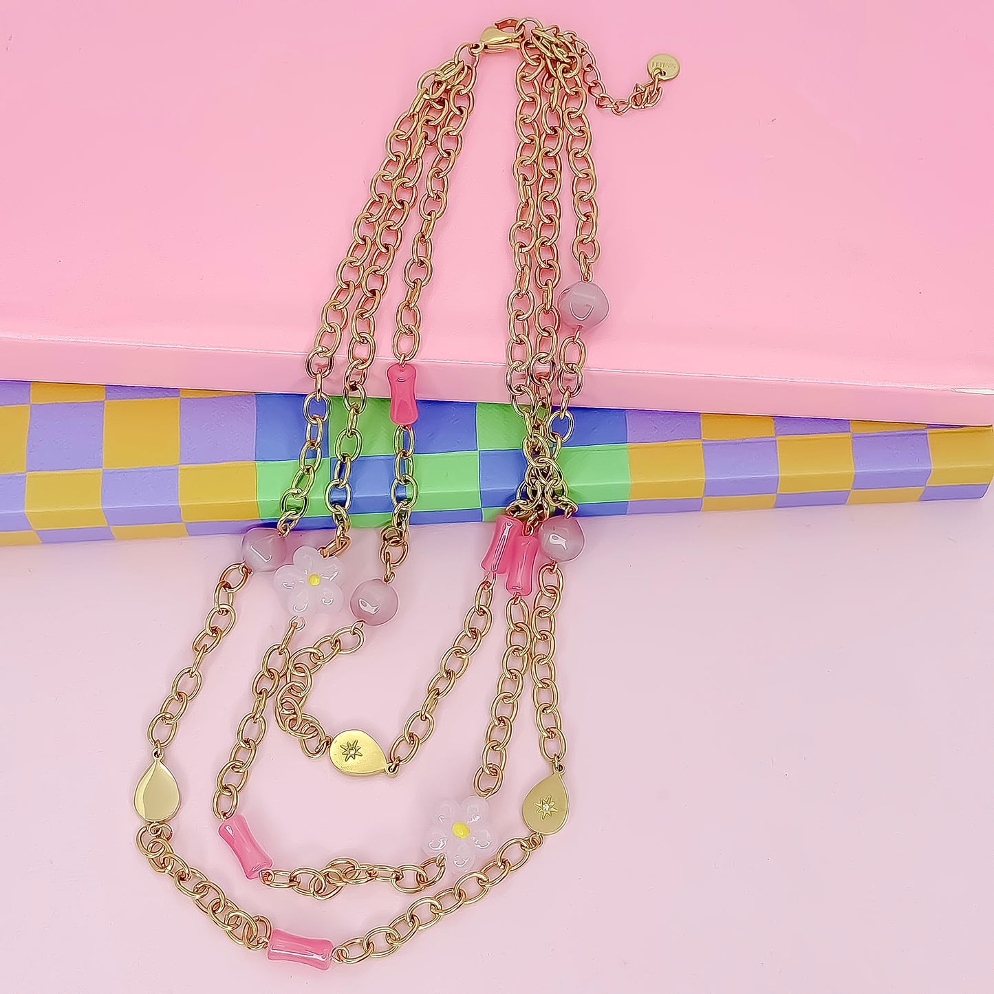 Flower Pop Layered Necklace