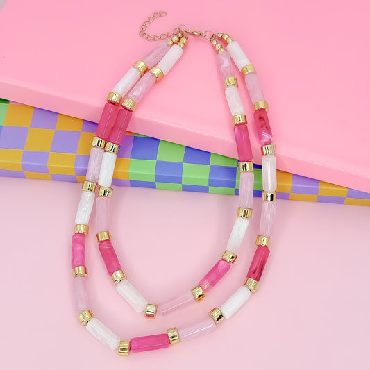 Pink Candy Bar Chic Necklace
