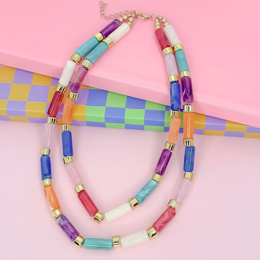 Electric Candy Bar Chic Necklace