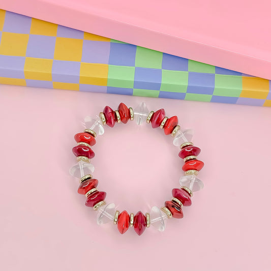 Cherry Pop Beaded Bracelet