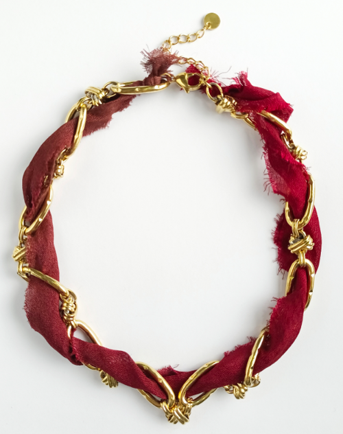 Don't Get it Twisted Maroon Collar