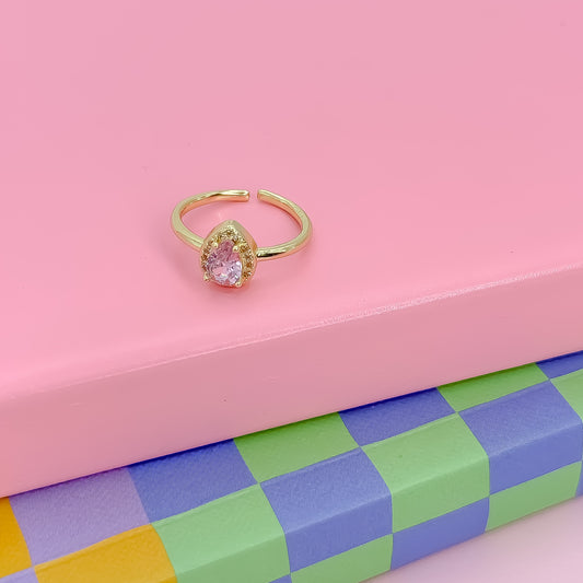 Blush Drop Ring