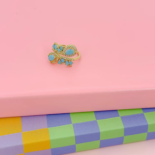 Aqua Bloom Ring