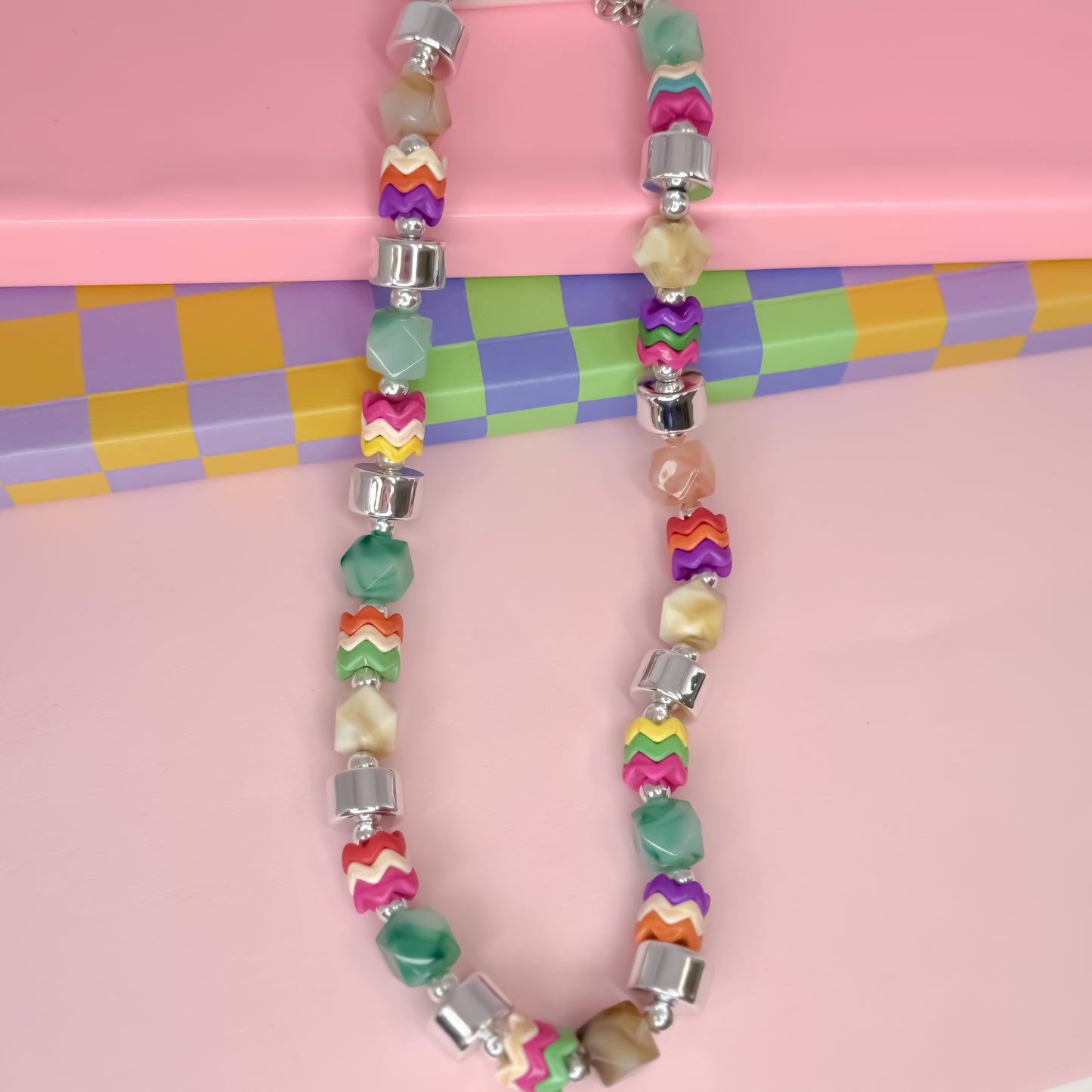 Electric Chic Silver Necklace