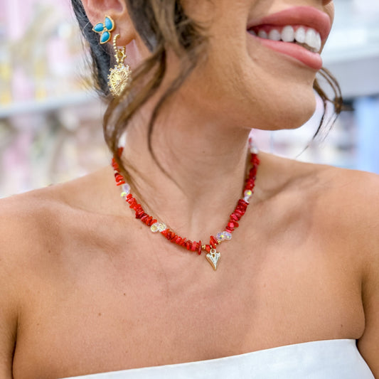 Hidden Treasure Gemstone Necklace with Charm