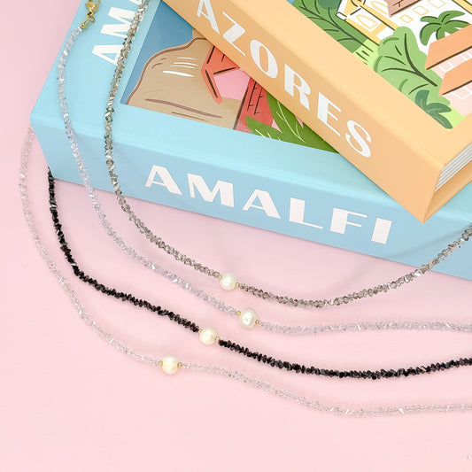 Single Glam Pearl Necklace