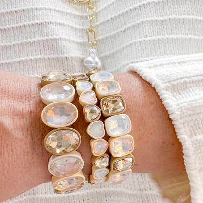 Nude Hearts Stack Set