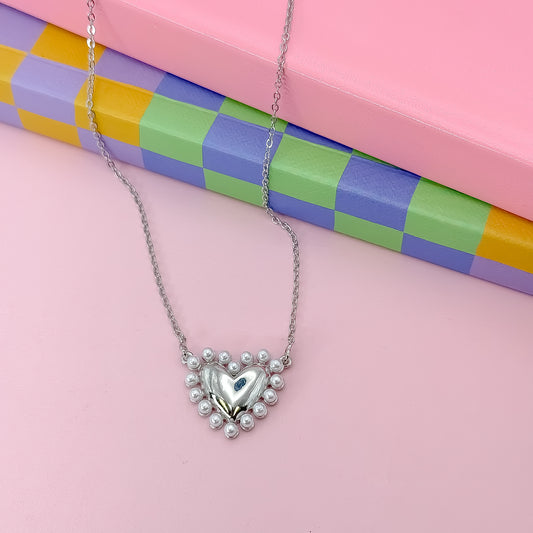 Cute Love Silver Necklace