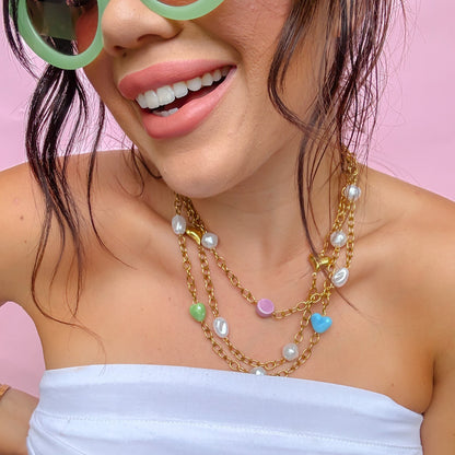 Heart Parade layered Necklace