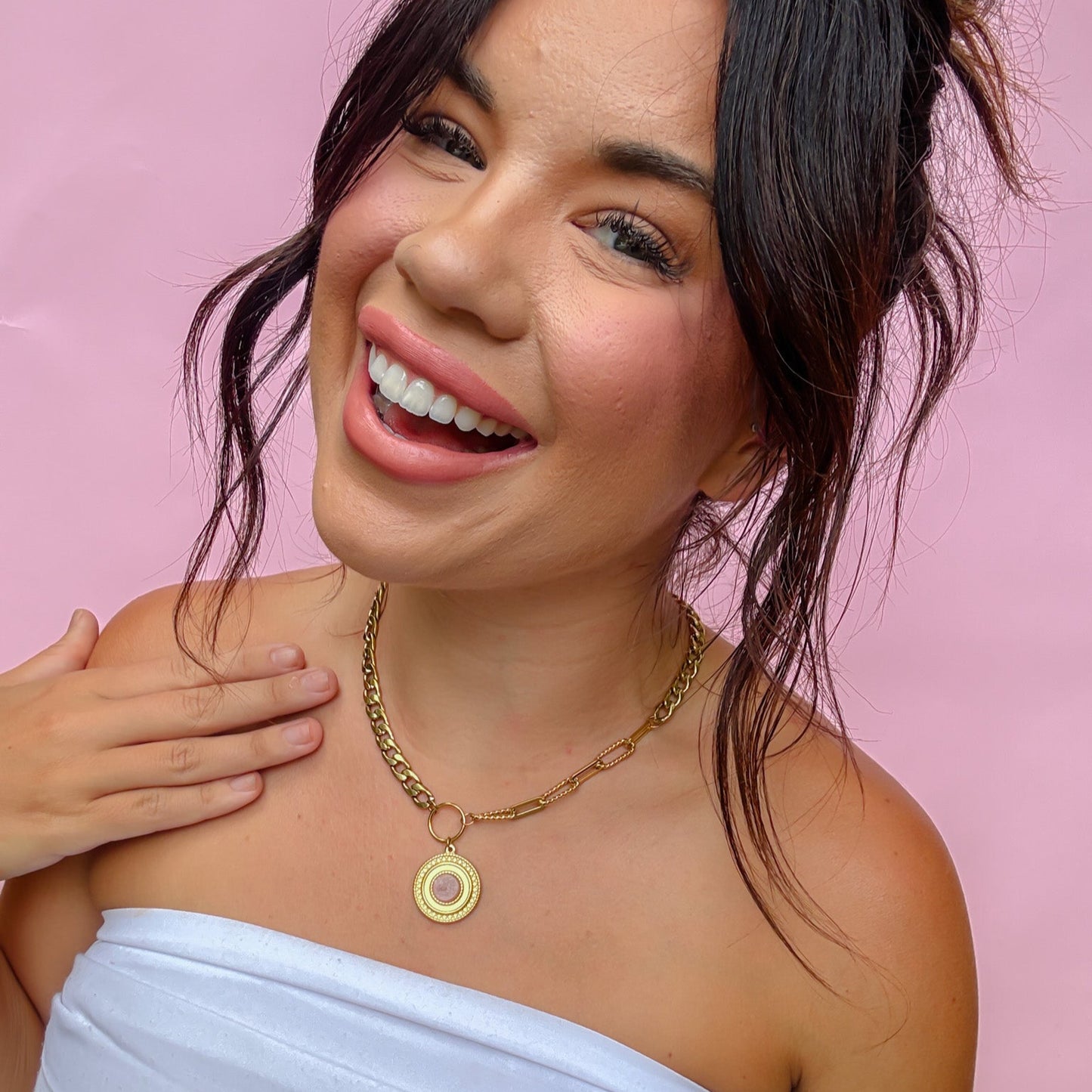 Desert Glow Coral Necklace