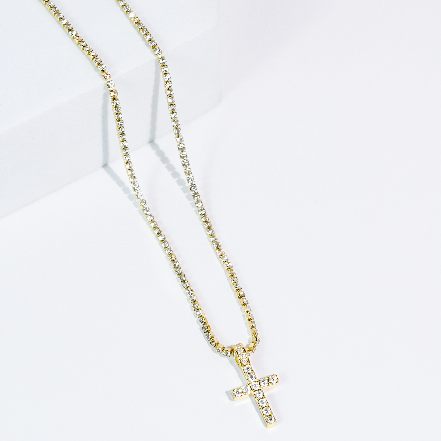 Iced Cross Necklace
