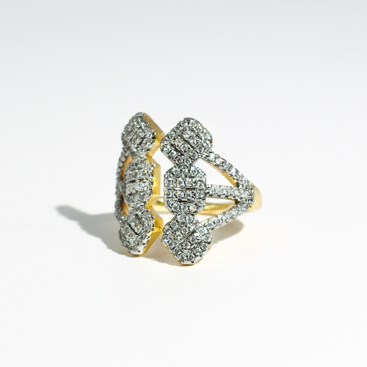 hypoallergenic ring, waterproof ring, tarnish free jewelry, boutique wholesale jewelry, dainty gold ring, gemstone statement ring, sparkly cubic zirconia ring, high quality jewelry gifts, elegant gold plated ring, trendy fashion ring, pastel gemstone ring