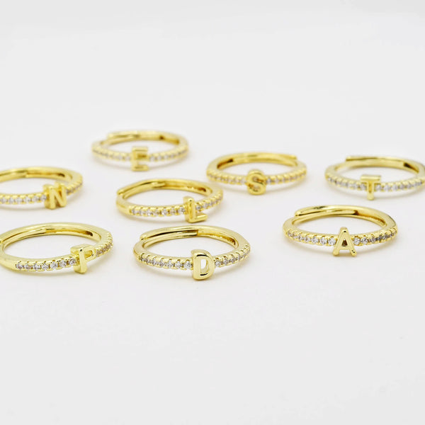 Initials Gold Ring