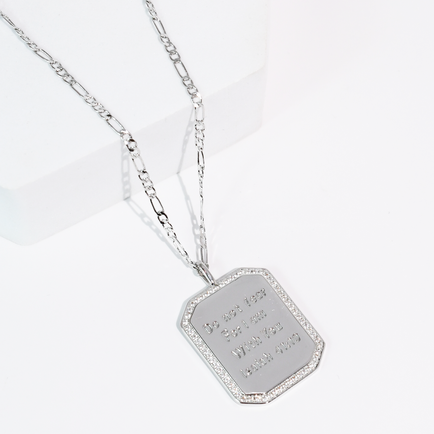 Isaiah 41:10 Silver Necklace