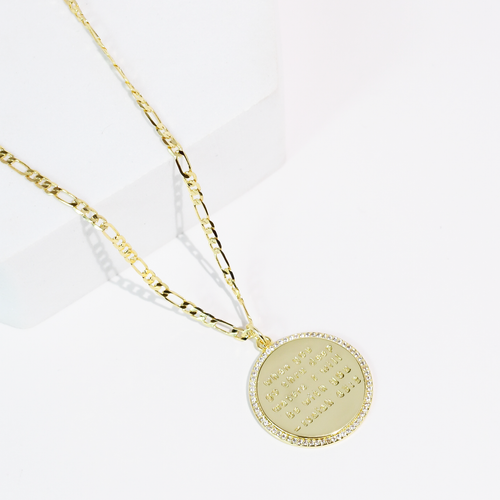 Isaiah 43:2 Gold Necklace