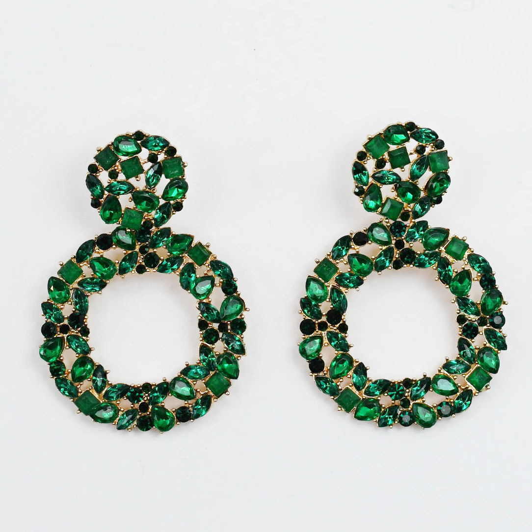 Colorful crystal statement earrings with multicolor beads and sparkling stones, waterproof earrings, tarnish free jewelry, hypoallergenic earrings for sensitive skin, 24k gold dainty earrings, handcrafted gemstone earrings, gold hoop earrings, boutique wholesale earrings, trendy gold jewelry, high quality jewelry gifts