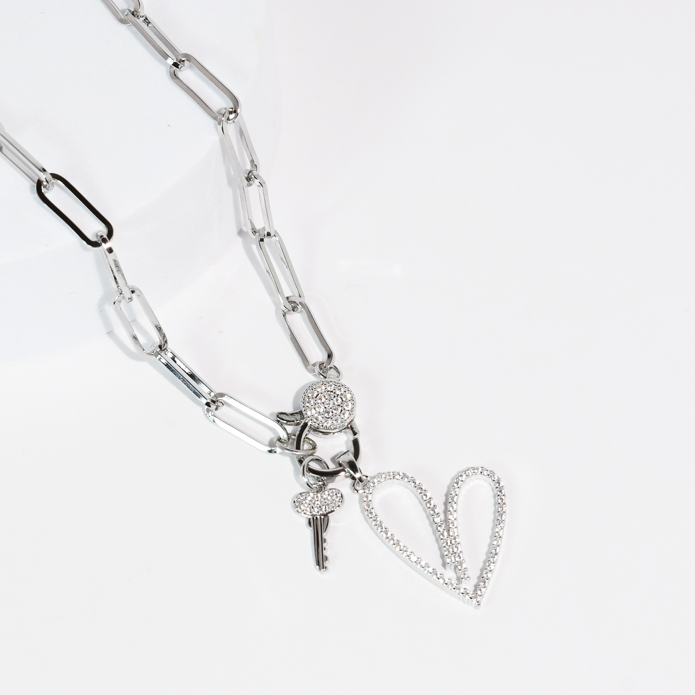 Key to my Heart Silver Necklace