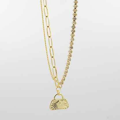 dainty gold necklace, layered design, boutique wholesale, womens accessories, statement piece, trendy style, waterproof, hypoallergenic, tarnish free,pearls