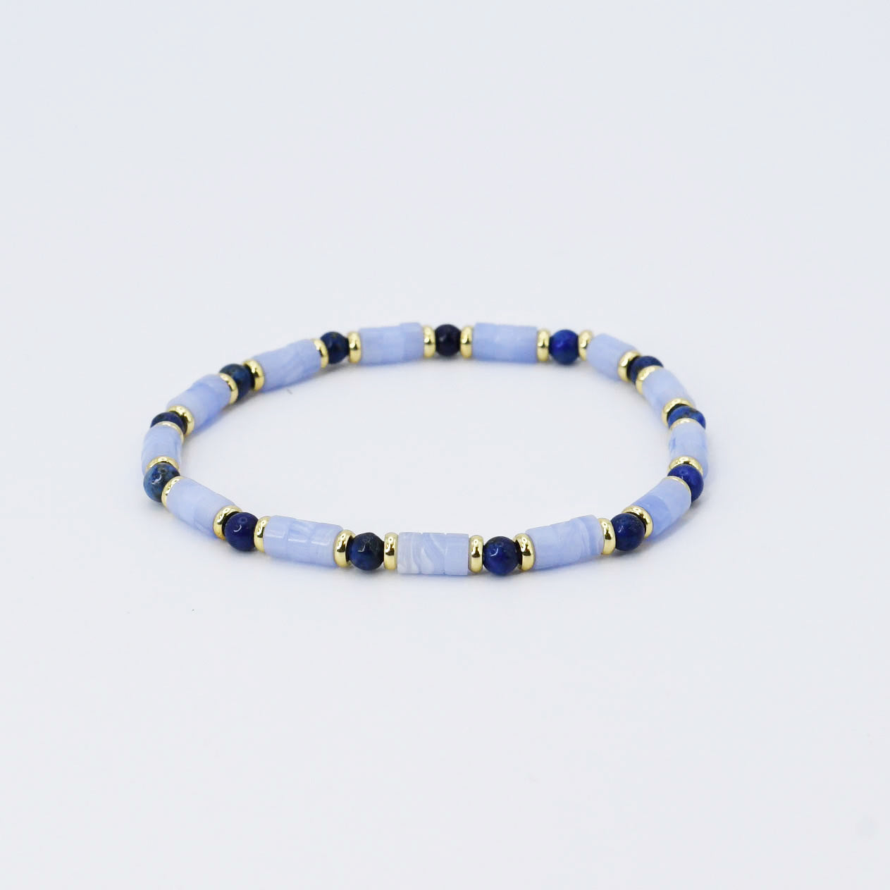 Light Blue Natural Stone Bracelet