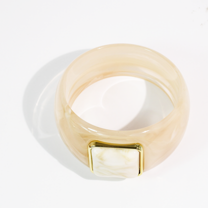 Lucky Girl Cream Bangle