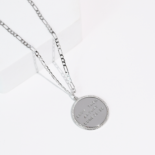 Luke 23:24 Silver Necklace