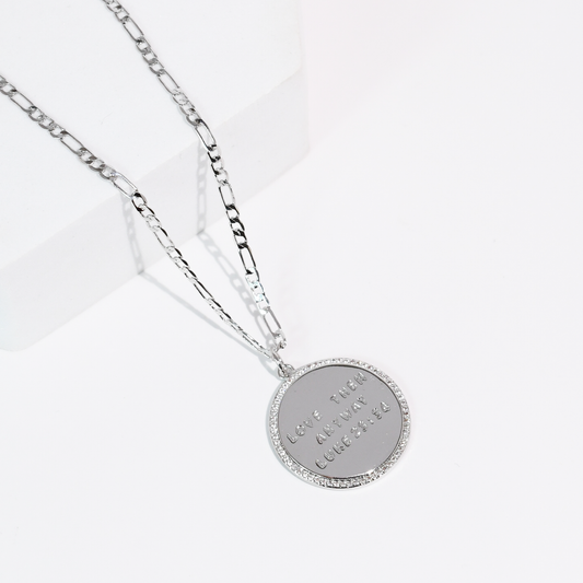 Luke 23:24 Silver Necklace