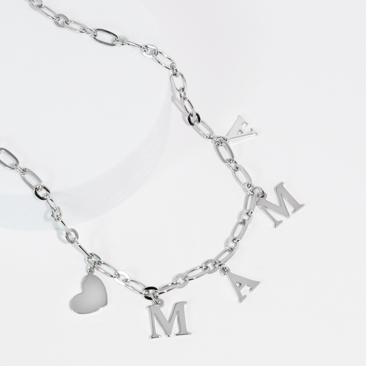 Mama Charm Silver Necklace