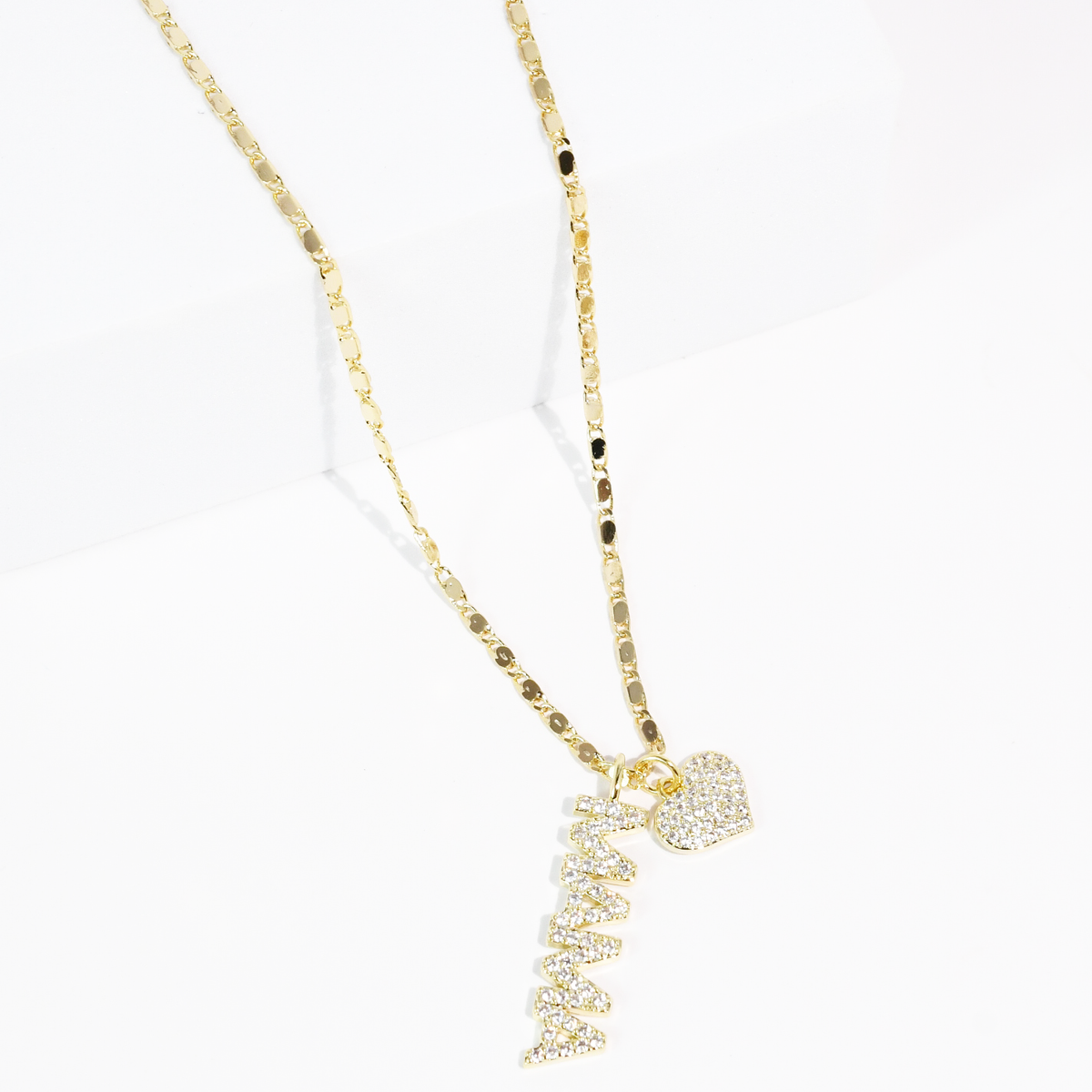 Mama Heart Gold Necklace