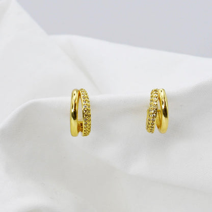 Mini Mirage Gold Hoop