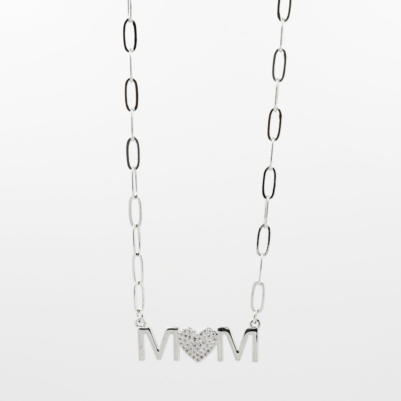 Mom Heart Silver