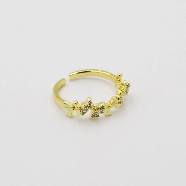 Multi Bow Ring Gold