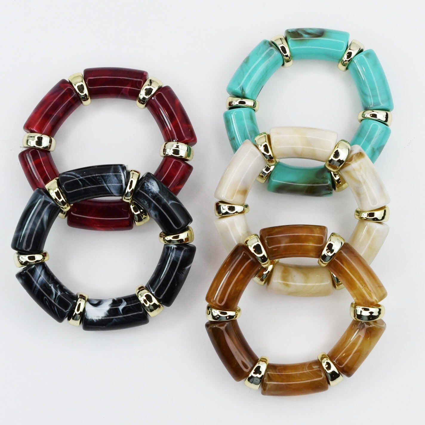 colorful gemstone jewelry, beaded fashion bracelet, gold or silver tone accessory, handcrafted beaded piece, trendy boho chic jewelry, vibrant statement wristwear, artisan handmade design, everyday stackable accessory, fashion jewelry for women, premium jewelry gift idea, boutique style wristwear, elevated modern jewelry