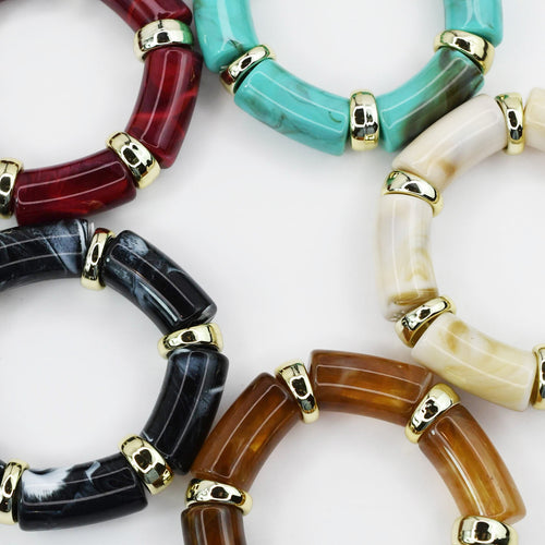 colorful gemstone jewelry, beaded fashion bracelet, gold or silver tone accessory, handcrafted beaded piece, trendy boho chic jewelry, vibrant statement wristwear, artisan handmade design, everyday stackable accessory, fashion jewelry for women, premium jewelry gift idea, boutique style wristwear, elevated modern jewelry