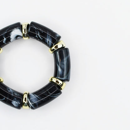 colorful gemstone jewelry, beaded fashion bracelet, gold or silver tone accessory, handcrafted beaded piece, trendy boho chic jewelry, vibrant statement wristwear, artisan handmade design, everyday stackable accessory, fashion jewelry for women, premium jewelry gift idea, boutique style wristwear, elevated modern jewelry