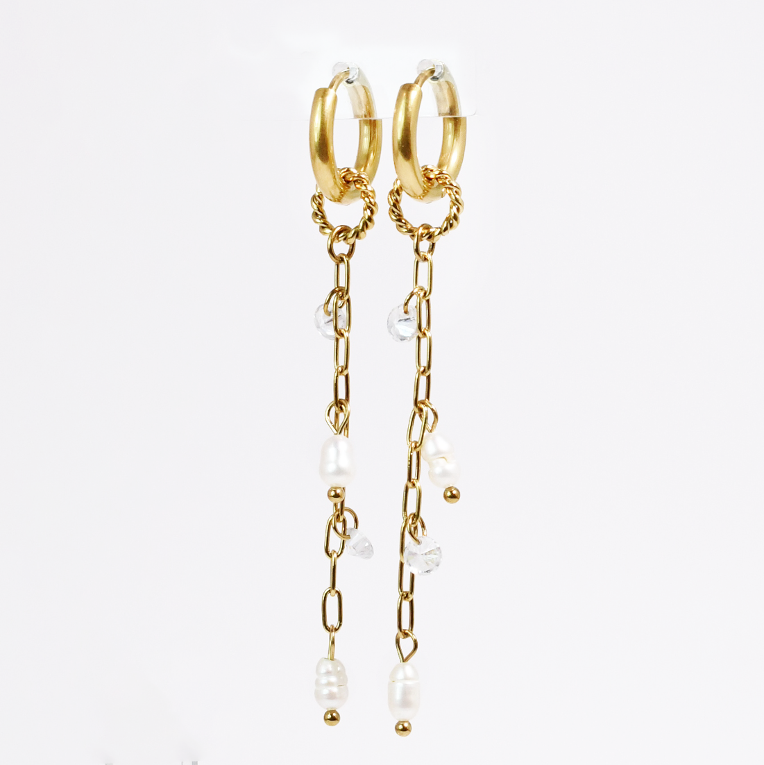 Pearl Drops Love Waterproof Earrings