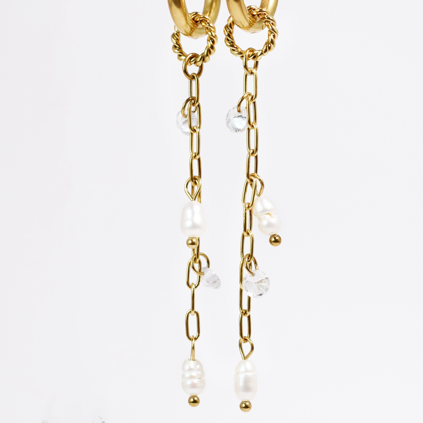 Pearl Drops Love Waterproof Earrings