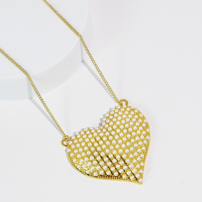 Pearl Queen Heart Necklace