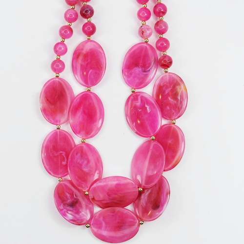 Colorful charms gold necklace featuring gemstone details, layered jewelry design, trendy accessory for women’s jewelry collections, boutique wholesale fashion necklace that is hypoallergenic, tarnish free, and waterproof jewelry with a cute aesthetic statement style