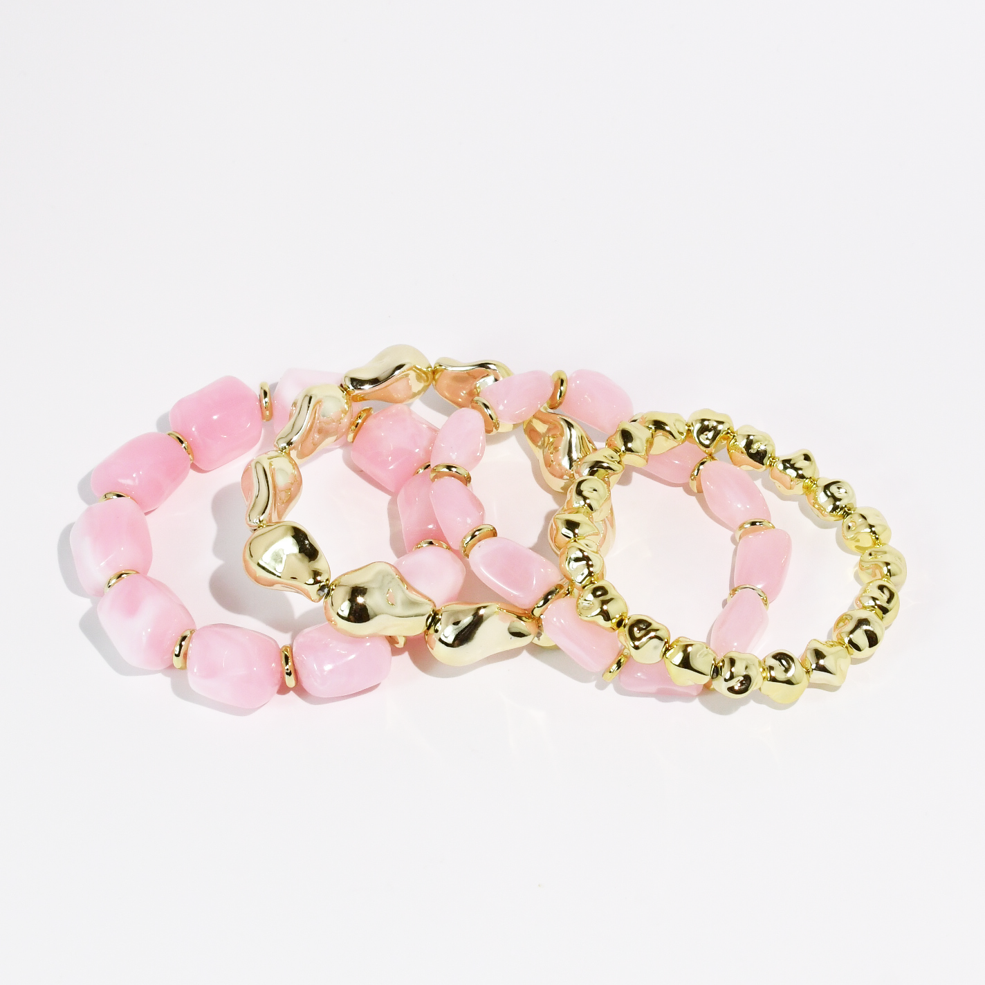 Pink All Day Bracelet Stack