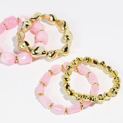 Pink All Day Bracelet Stack